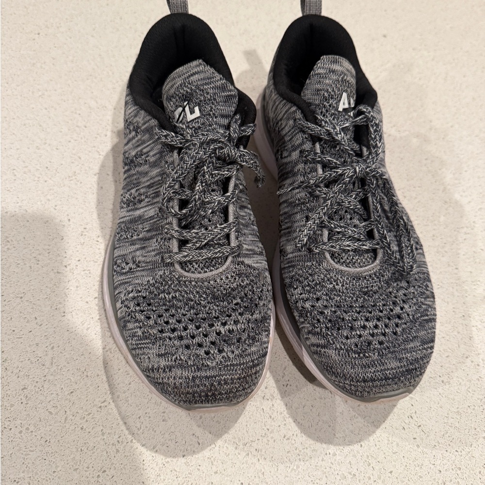 APL Black and Gray Knit Athletic Shoes